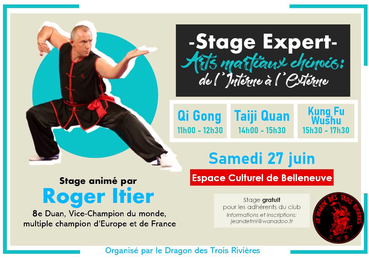 Affiche du stage expert animé par Roger Itier le samedi 27 juin